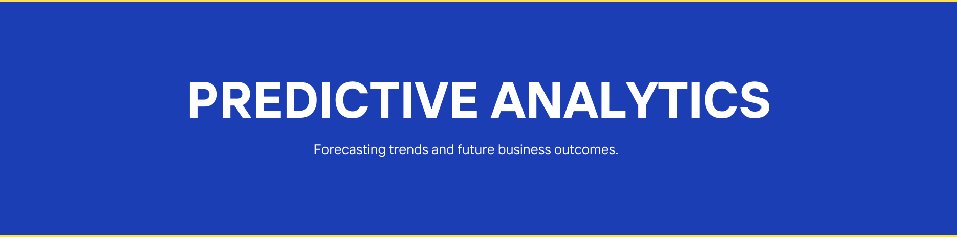 Predictive analytics